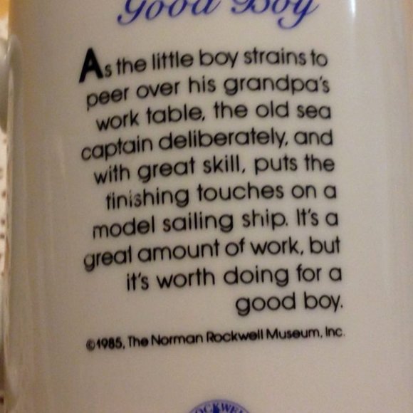 Norman Rockwell Vintage mug, For a Good Boy - Picture 3 of 9